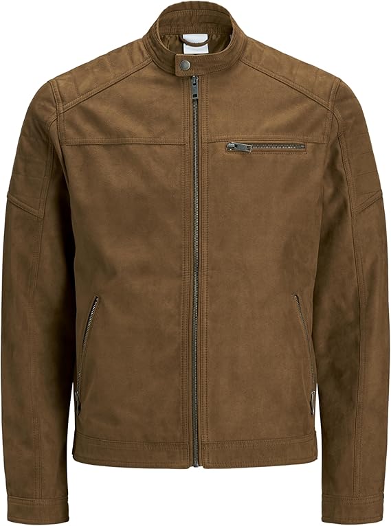 JACK & JONES Men's Faux Leather Jacket