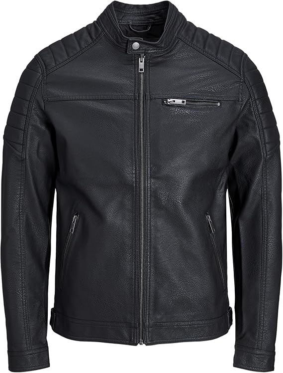 JACK & JONES Men's Faux Leather Jacket